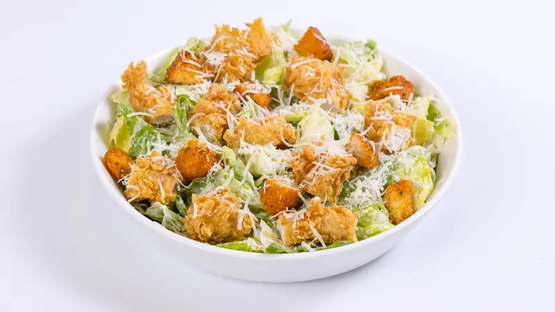 Caesar Salad with Crispy Chicken